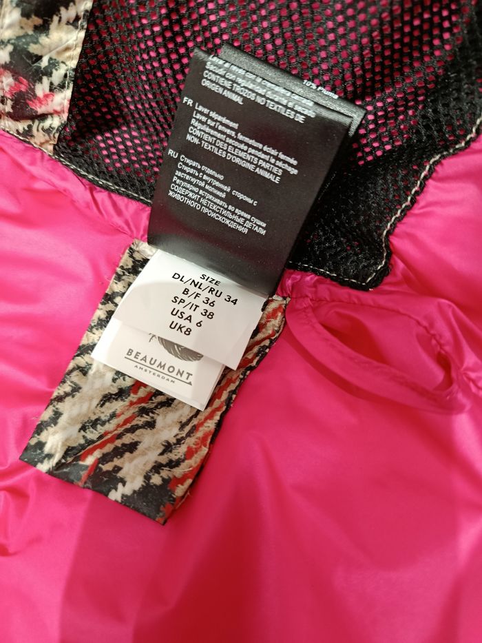 Doudoune Beaumont Amsterdam Femme T.36 Motif Carreaux – Très Bon État - photo numéro 3