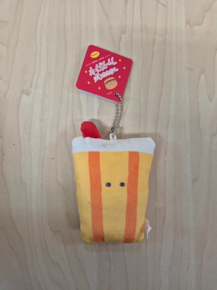 Porte-clés peluche Tsuburana Hitomi "Fast Food" : Soda