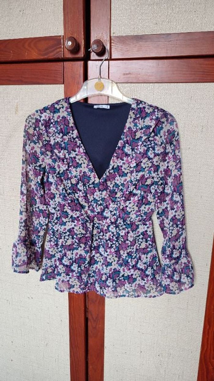 Blouse fleurie Gémo taille S