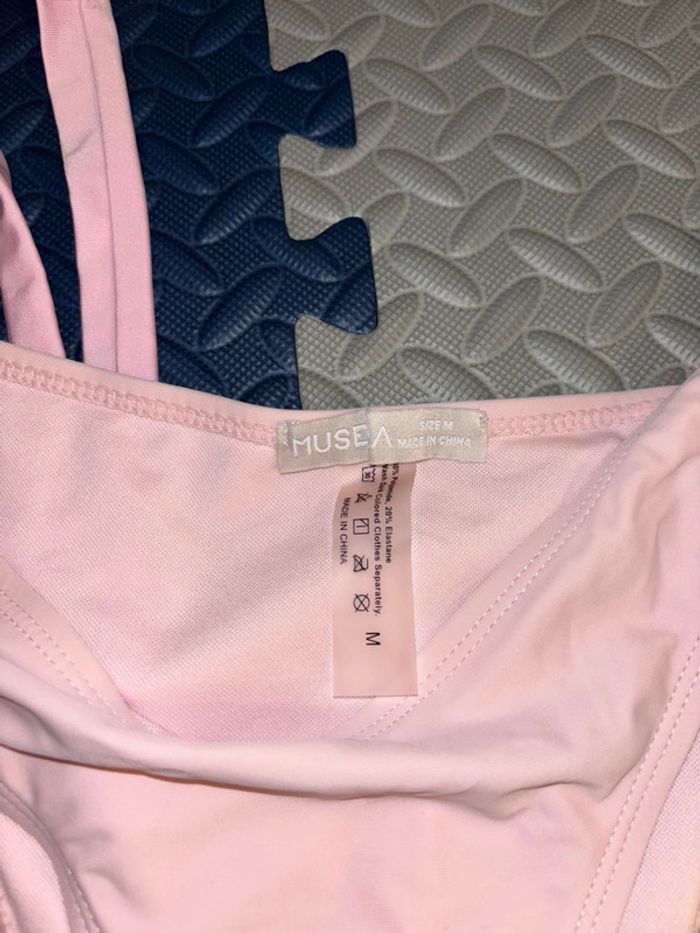 Lot/ensemble 3 pièces bikini rose + cache maillot (paréo) - photo numéro 7