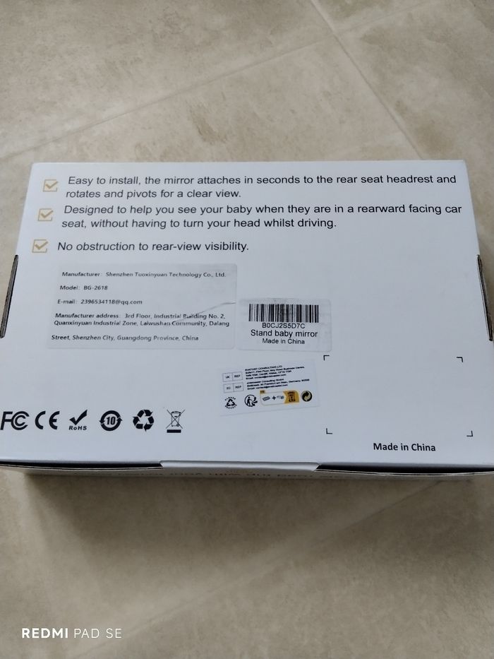 Miroir bébé pour voiture - photo numéro 4