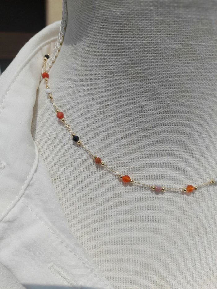 Superbe collier de clavicule pierres naturelles - photo numéro 2