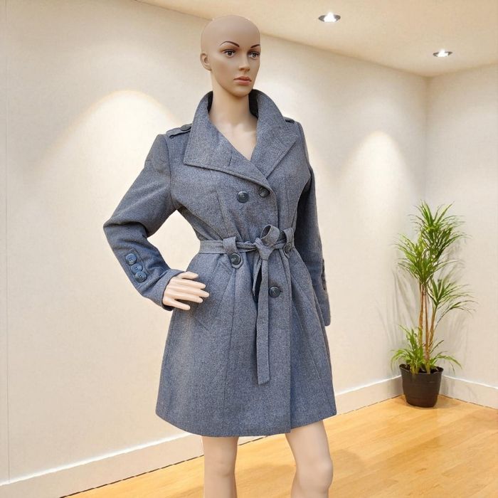 Trench femme laine gris vintage taille S/M