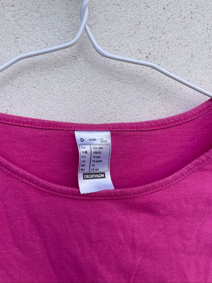 T-shirt rose - photo numéro 2