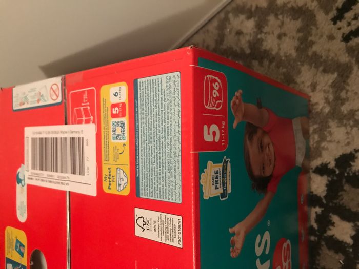 Neuf maxi XXL paquet de couches pampers baby dry pants taille 5 soit 96 couches - photo numéro 2