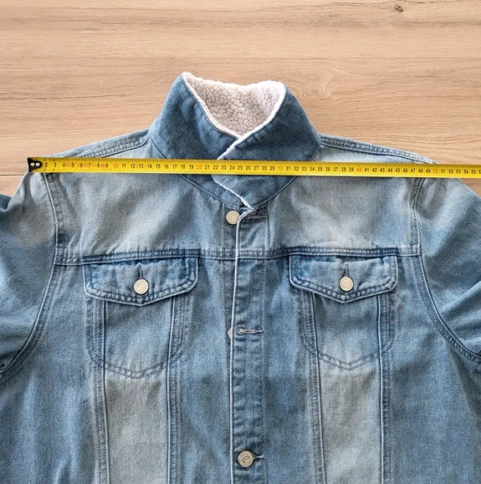 Veste en jean bleue claire Boohoo Man Taille XL ou 46 48 - photo numéro 12
