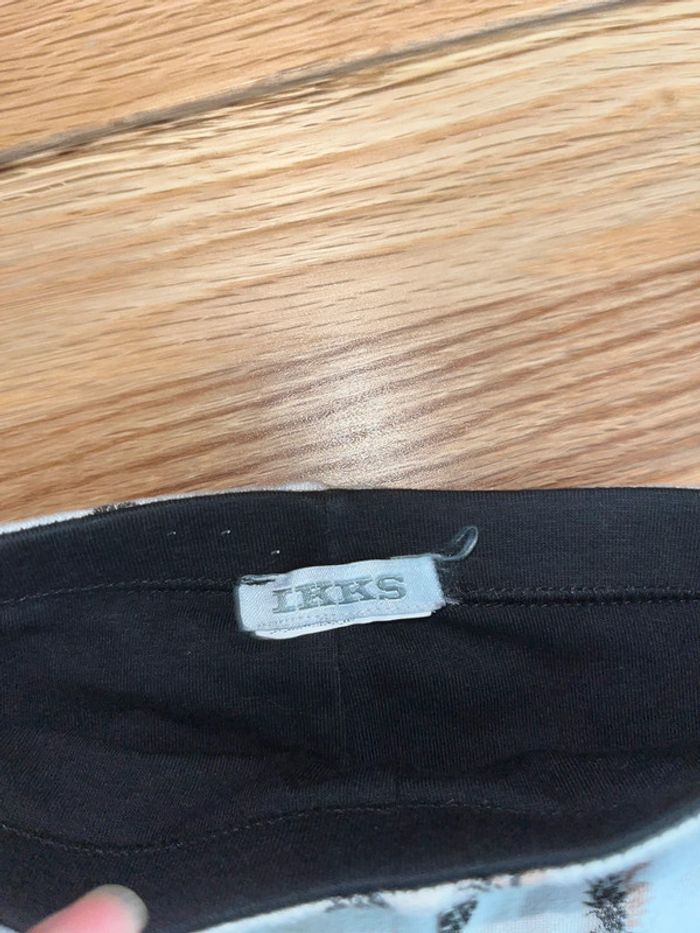 Legging noir et motif ananas réversible ikks 3 mois/59 cm - photo numéro 2