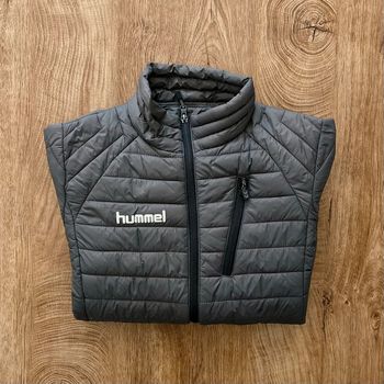 Manteau/Veste matelassée grise Hummel pour homme, taille M