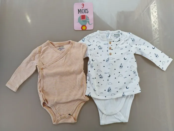Lot 2 bodies 9 mois