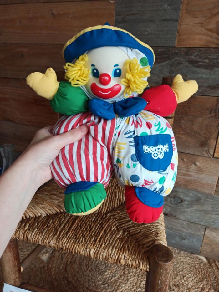 peluche vintage clown Berchet - photo numéro 2