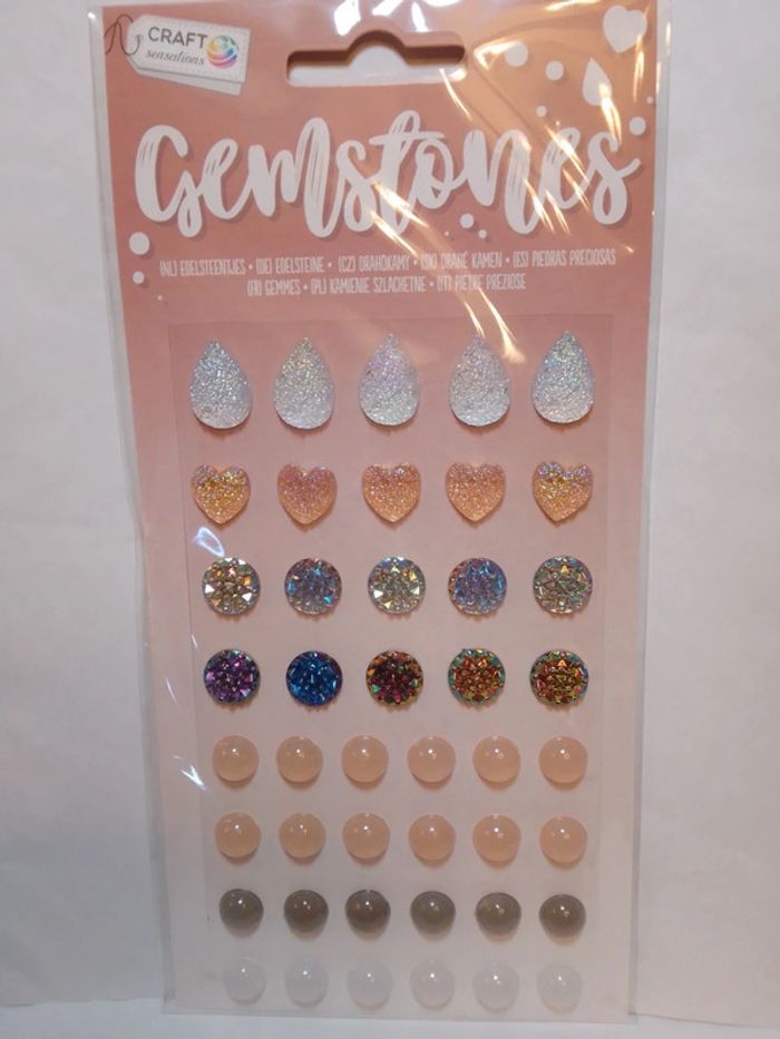 Strass pierres autocollantes Beiges marrons - Craft Sensations - photo numéro 1