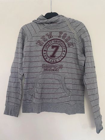 Sweat à capuche gris Only