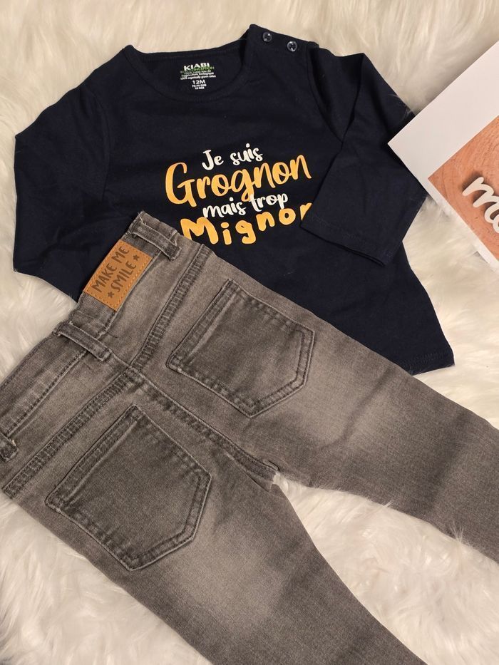 Neufs (non portés) 🏷🏷🏷😍🤩💙superbe ensemble 12 mois garçon😍🤩💙 - photo numéro 3