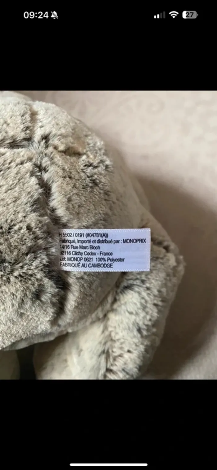 Ours en peluche neuf - Monoprix - photo numéro 5