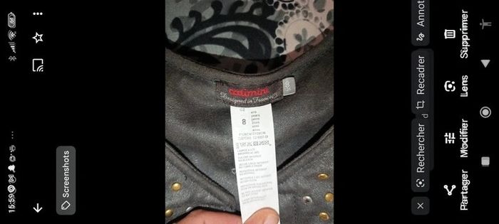 Boléro Gilet sans manche fourrure 8 a s marque catimini - photo numéro 2