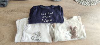 Lot de 3 pyjamas chauds