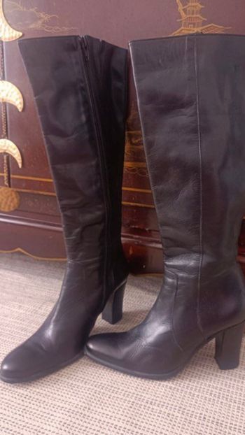 Bottes hautes vintage cuir 35