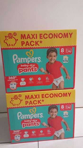 116 couches culottes pamper taille 8