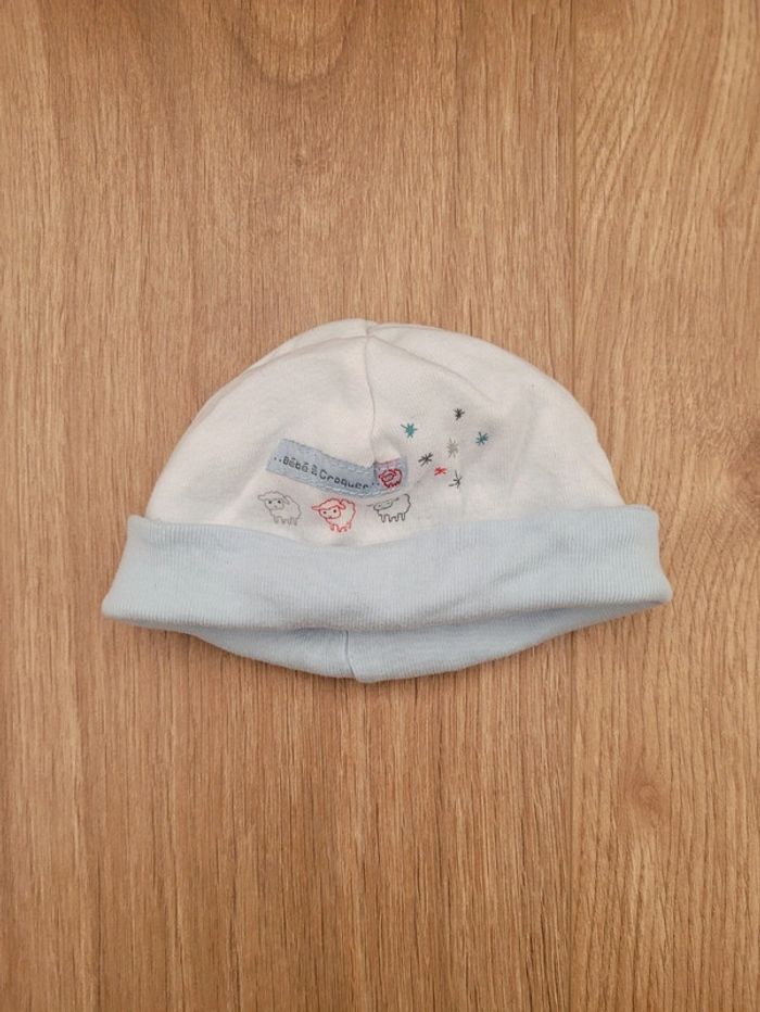 Bonnet bébé P'tit Bisou 1-3 mois