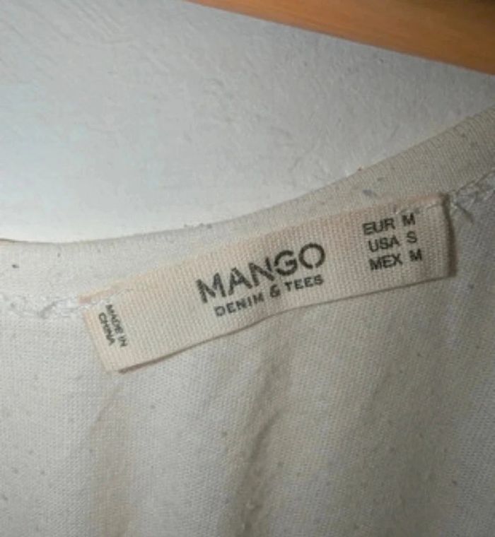 Haut blanc crème Mango Taille M - photo numéro 6
