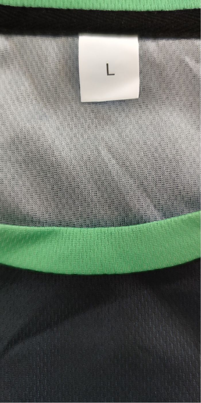 T-shirt manches courtes taille L couleur vert et noir pour homme - photo numéro 5