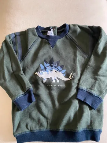 Sweat dinosaure Tartine et Chocolat 4 ans
