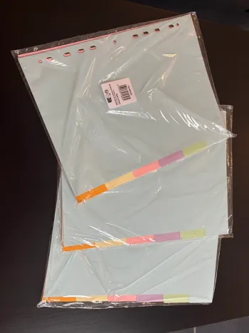 Lot de 3 paquets d’intercalaires A4 en cartons