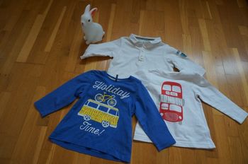 Lot 3 tee-shirt manches longues 6mois