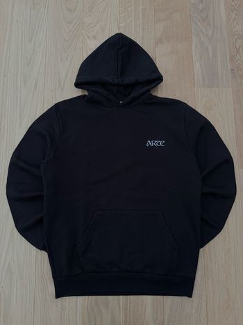 Arte Sweat à capuche Hoodie Logo brodé Coton Noir Minimaliste Taille S Homme