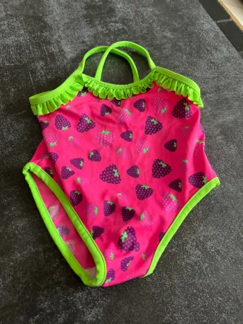 Maillot de bain rose vert 12 mois orchestra