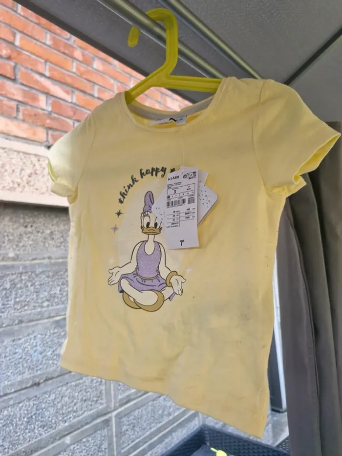 👧T-shirt jaune •bébé • Daisy Duck - photo numéro 6