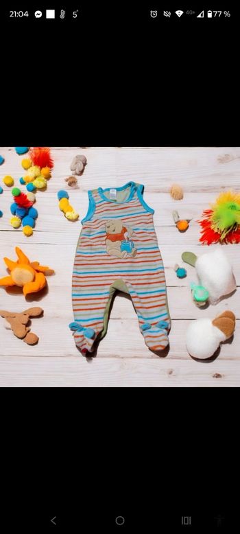 Pyjama salopette garçon 1-3mois