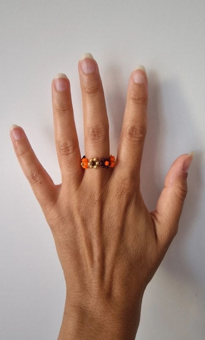 Bague fleurs thème automne