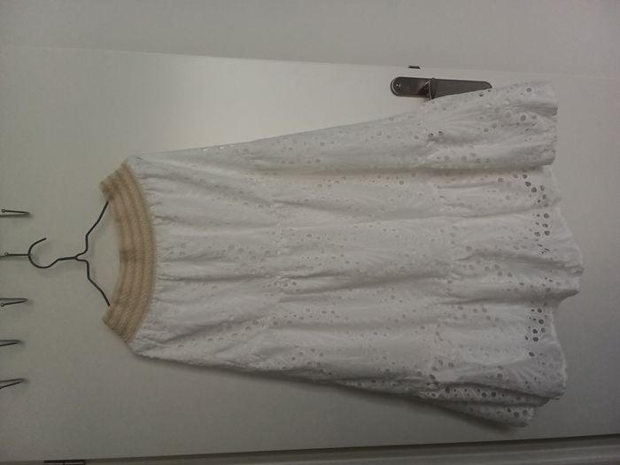Jupe longue  bohème avec broderie anglaise