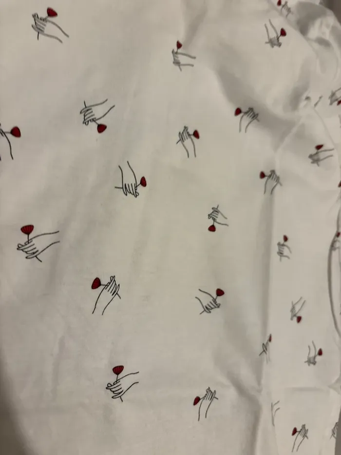 t shirt blanc à motif - photo numéro 3