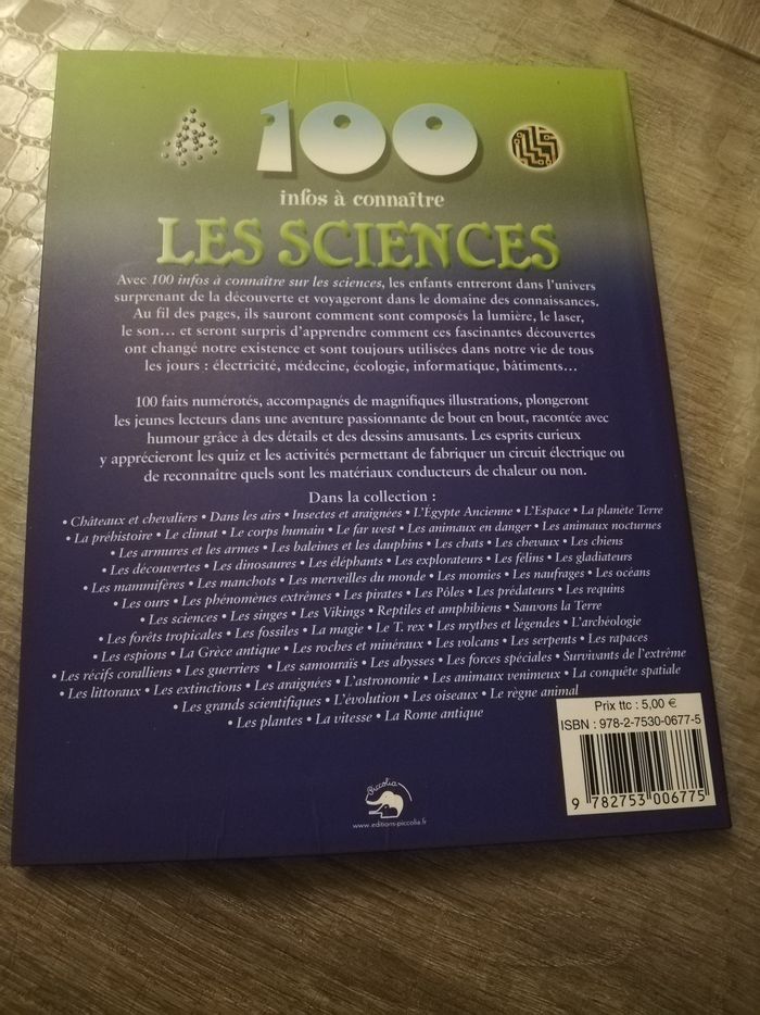 Livre "Les Sciences" - photo numéro 2