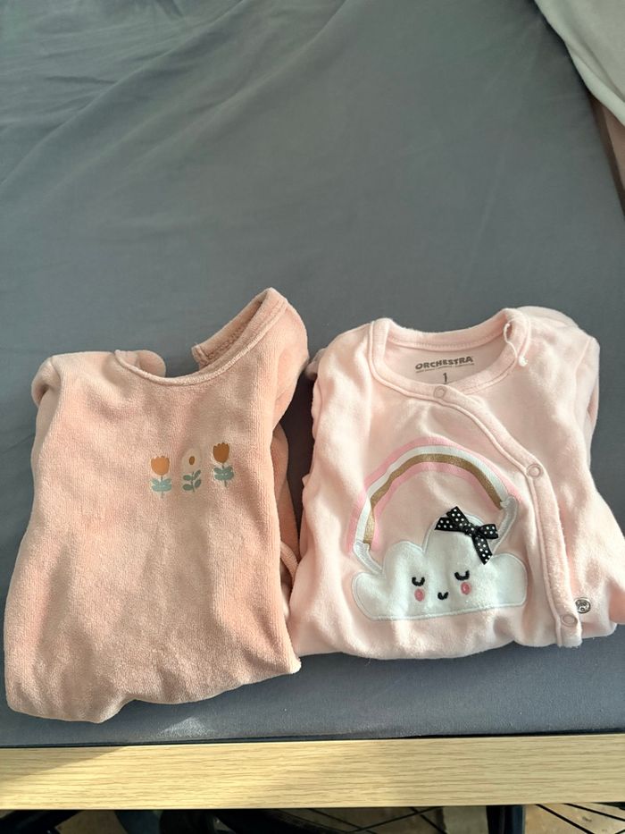 Lot de 2 pyjama en 1 mois