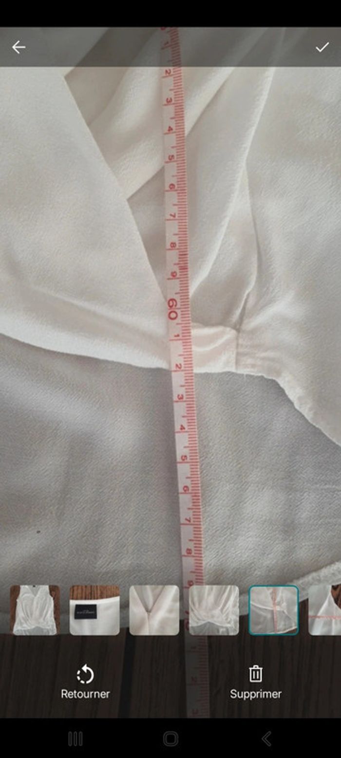 Blouse drapé blanche C&A Sixth Sense fr46 - photo numéro 16