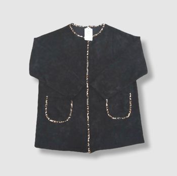 Veste / Gilet en velours C. Constantia – Taille XL – Noir – Neuf avec étiquette