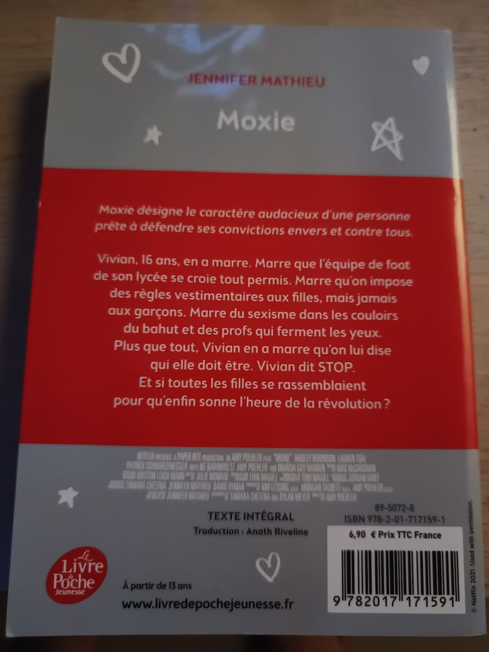Livre Moxie - photo numéro 3