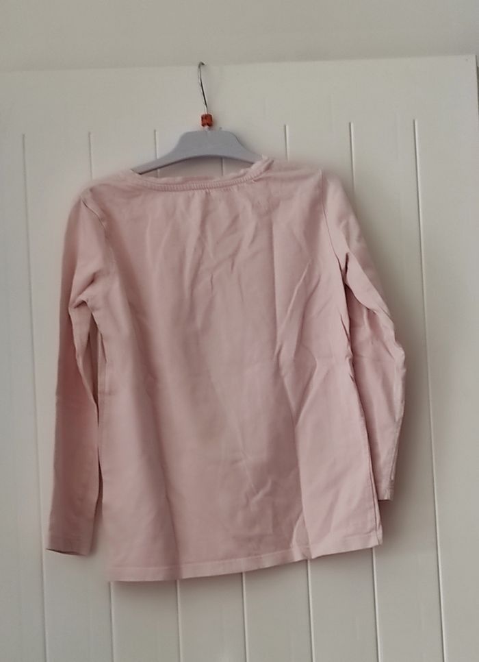 🦄 T-shirt manches longues fille – Taille 8 ans – Rose - photo numéro 3