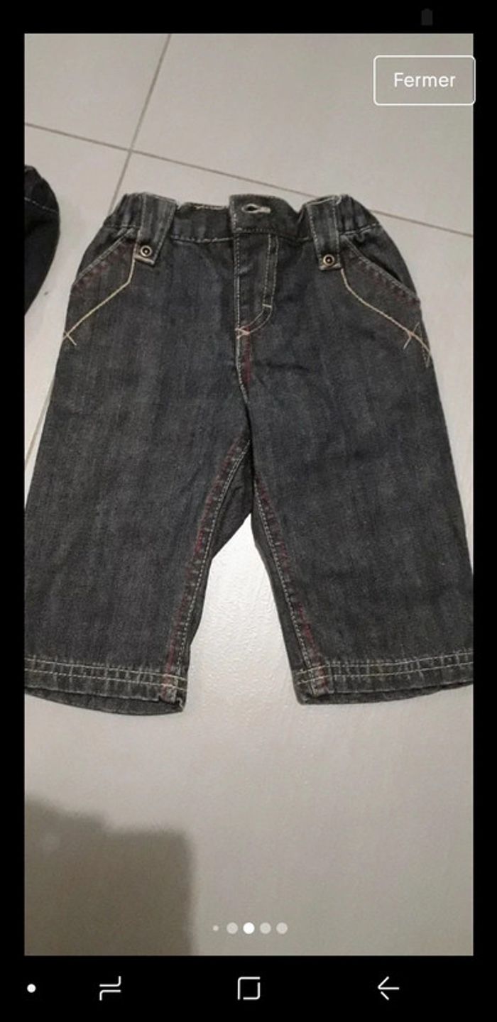 Lot de 2 jeans 6 mois - photo numéro 4