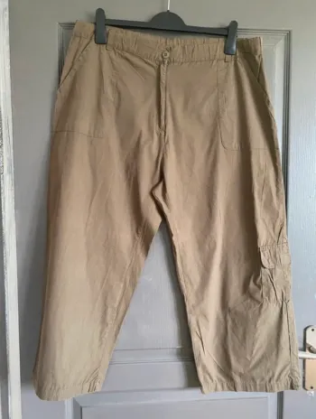 Pantalon droit cargo kaki XL Blue Seven