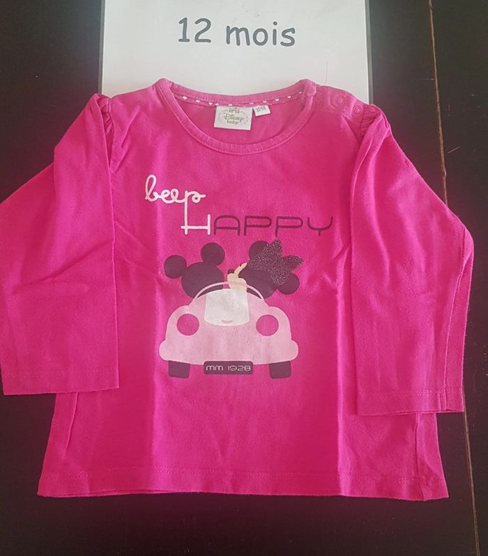 T-shirt ml Minnie disney 12 mois