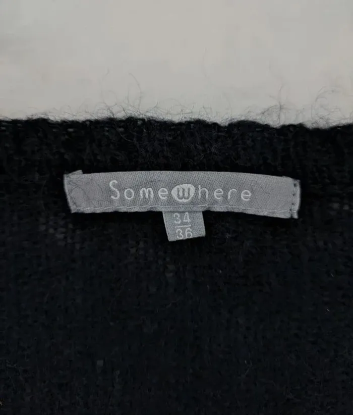 Pull laine mohair - Somewhere - taille XS/S - photo numéro 4