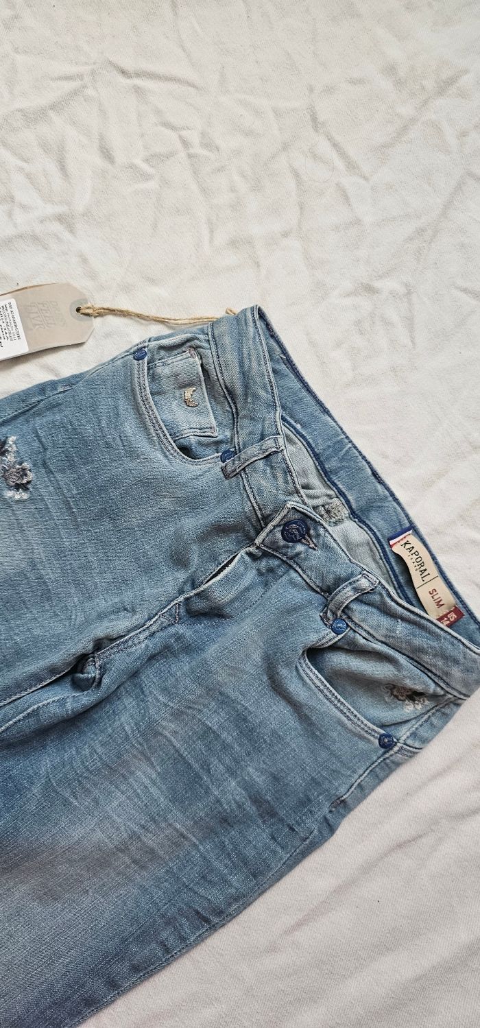 Jean Kaporal slim bleu clair – Neuf avec étiquette - photo numéro 5