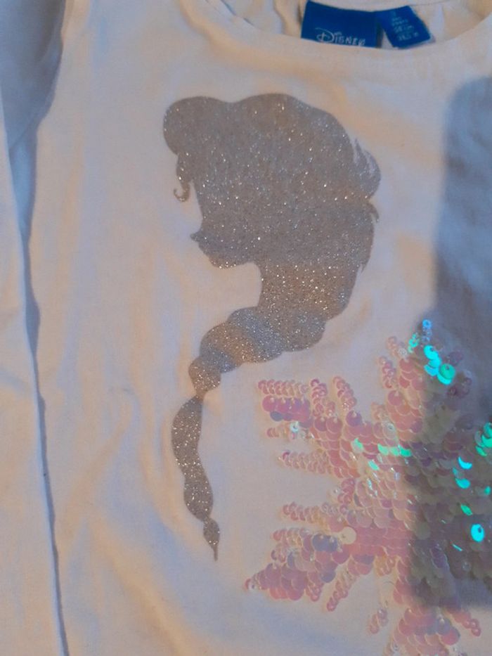 T-shirt Elsa La Reine des neiges 3 ans - photo numéro 3