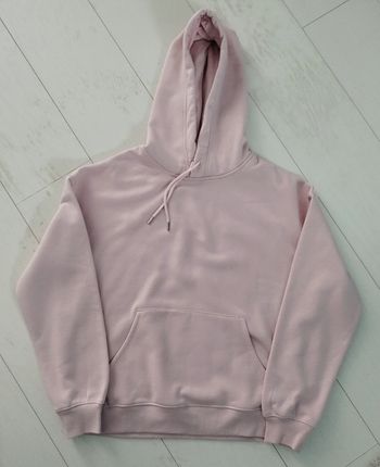 Sweat à capuche rose clair 