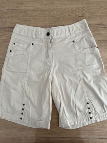 Short blanc femme