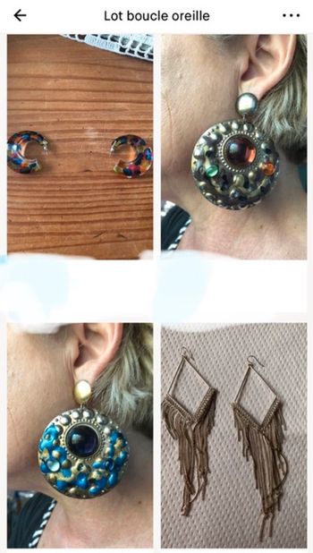 Lot de boucles d’oreilles